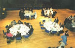 Conference dinner as seen from the balcony