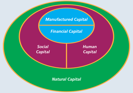 Manufactured Capital, Financial Capital, Natural Capital, Social Capital, Human Capital